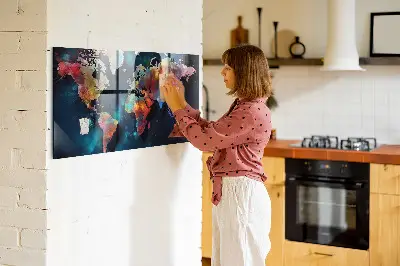 Magnet board Abstract map