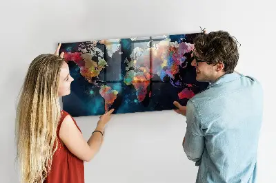 Abstract Map Magnetic Board