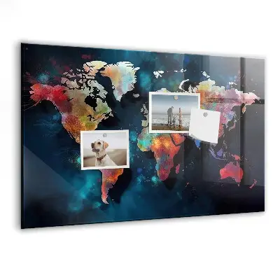Magnet board Abstract map