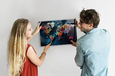 Abstract Map Magnetic Board