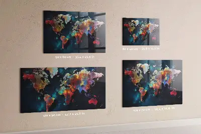 Abstract Map Magnetic Board