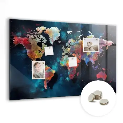 Abstract Map Magnetic Board