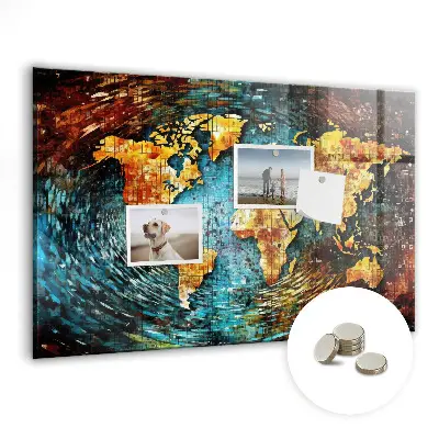 Magnetic wall board A world of chaos