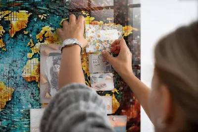 A World of Chaos magnetic wall board