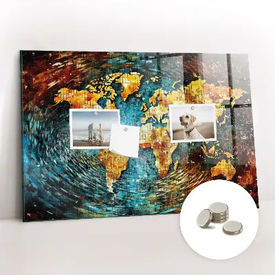 Magnetic wall board A world of chaos