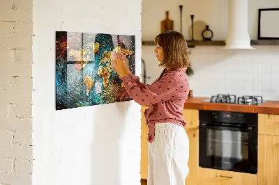 A World of Chaos magnetic wall board