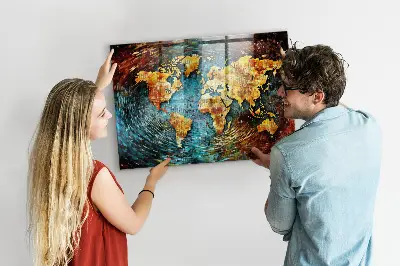 Magnetic wall board A world of chaos