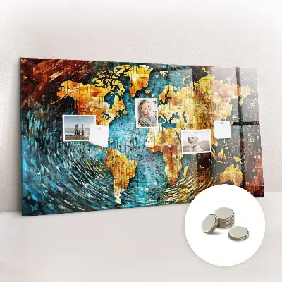 Magnetic wall board A world of chaos