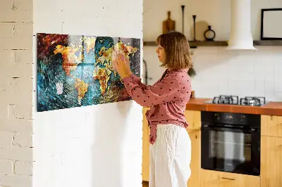 A World of Chaos magnetic wall board