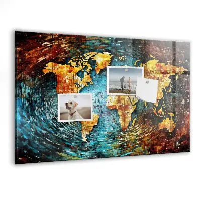 Magnetic wall board A world of chaos