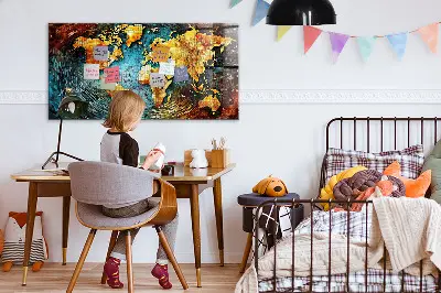 A World of Chaos magnetic wall board