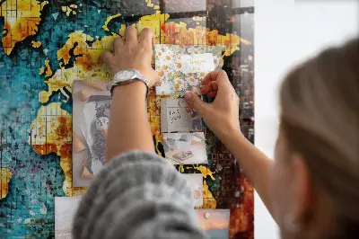A World of Chaos magnetic wall board