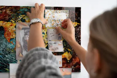 A World of Chaos magnetic wall board