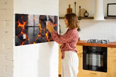 Lava volcano magnetic board