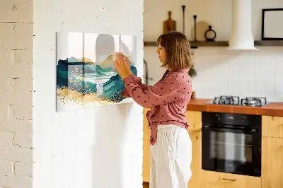 Magnetic Mountain Landscape Wall Board
