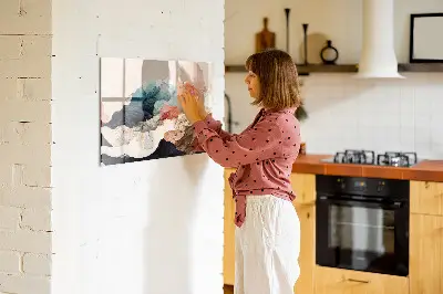 Abstract landscape magnet board