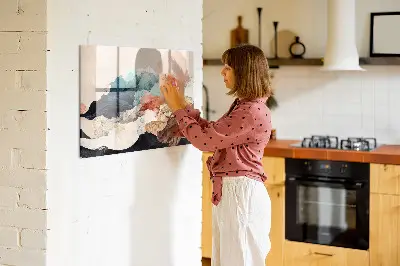 Abstract landscape magnet board