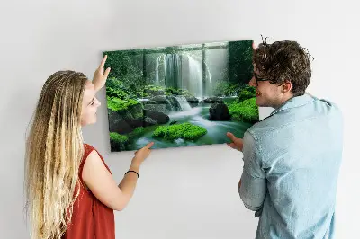 Waterfall Among the Moss Magnetic Board