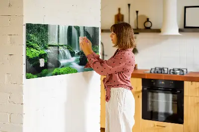 Magnet board Waterfall among the moss