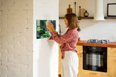 Magnet board Waterfall among the moss