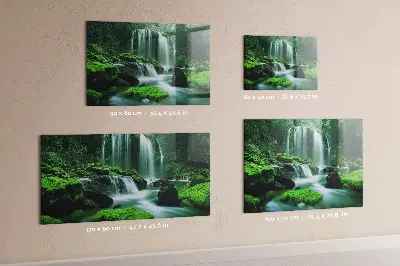 Magnet board Waterfall among the moss