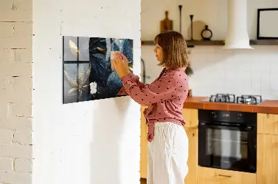 Decorative flower magnetic wall board