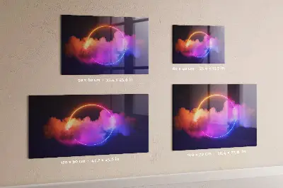 Magnetic wall board with 3D smoke abstraction design