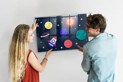 Children's space magnetic board