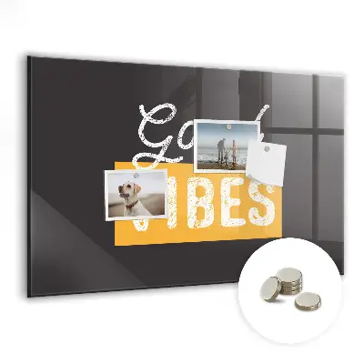 Motivational quote magnetic wall board