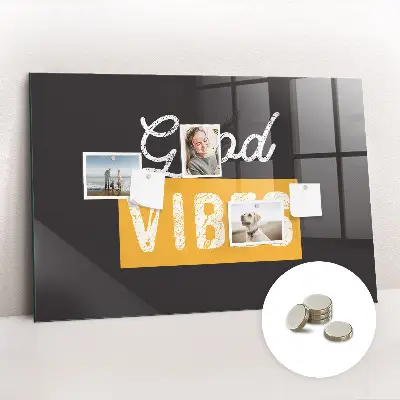 Motivational quote magnetic wall board