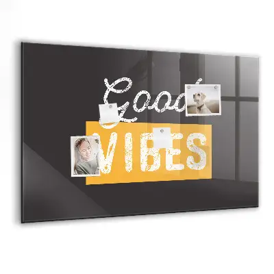Motivational quote magnetic wall board