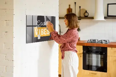Motivational quote magnetic wall board