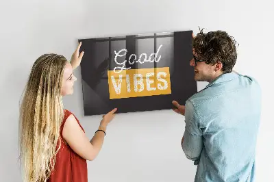Motivational quote magnetic wall board