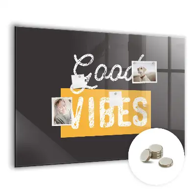 Motivational quote magnetic wall board