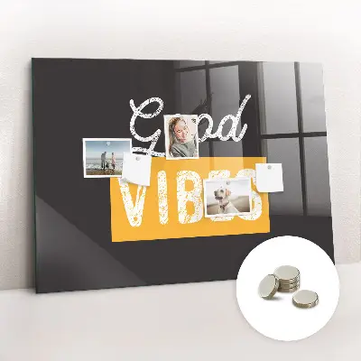 Motivational quote magnetic wall board