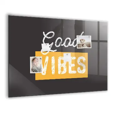 Motivational quote magnetic wall board