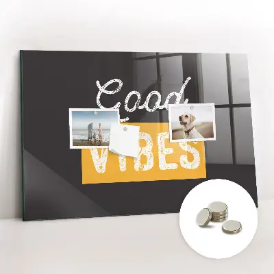 Motivational quote magnetic wall board