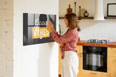 Motivational quote magnetic wall board
