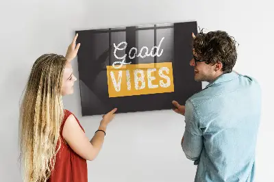 Motivational quote magnetic wall board