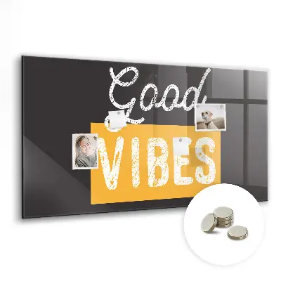 Motivational quote magnetic wall board