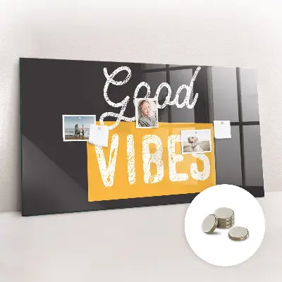 Motivational quote magnetic wall board