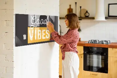 Motivational quote magnetic wall board