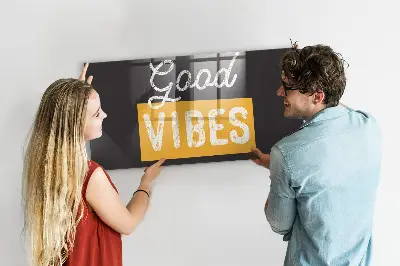 Motivational quote magnetic wall board