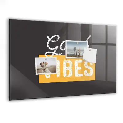 Motivational quote magnetic wall board