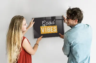 Motivational quote magnetic wall board