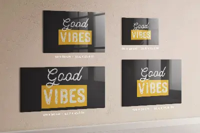 Motivational quote magnetic wall board