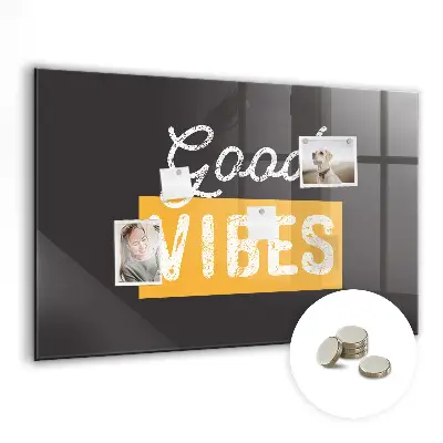 Motivational quote magnetic wall board