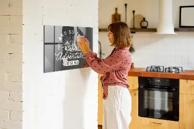 Adventure quote magnetic board