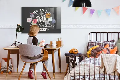 Adventure quote magnetic board