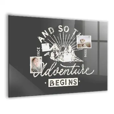Adventure quote magnetic board